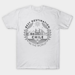 Chile Minimal Badge Design T-Shirt